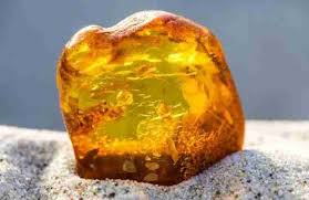 amber stone organic healing stone