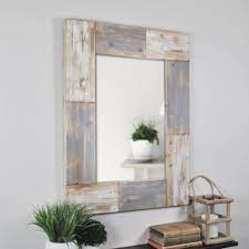 Rustic Farmhouse Mason Planks Mirror