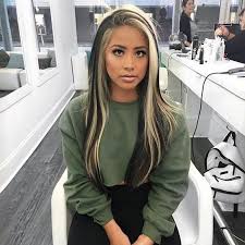 Now find pictures of the look you have in mind. 20 Black Hair Blonde Streak Ideas In 2020 Blonde Streaks Hair Styles Black Hair Blonde Streak