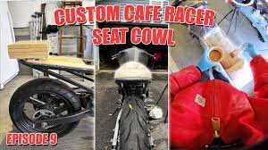custom cafe racer seat cowl wood