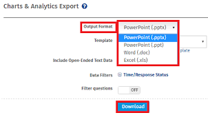 Exporting The Report To Word Excel Or Powerpoint