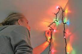 how to hang christmas lights from the