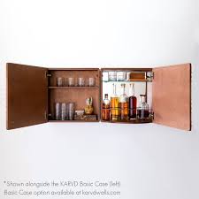 Karvd Hex Wall Mounted Liquor Cabinet