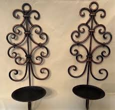 Vintage Wall Candle Sconce Set Of 2
