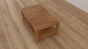 3d edgewood square coffee table model
