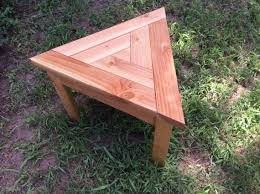 Outdoor Side Table Spiral Triangular