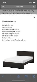 Ikea Black Malm N Bed Frame High