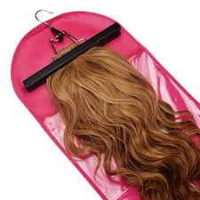 Transform your look and confidence with a set of high quality hair extensions. 1pc Pink Black Hair Extensions Wigs Storage Bag Wig Hanger Dust Proof Protective Wig Storage Holder For Styling Tool Accessories Wig Stands Aliexpress