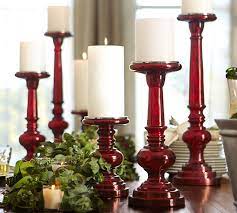 Mercury Glass Pillar Candle Holders