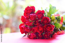 natural fresh red roses flower bouquet