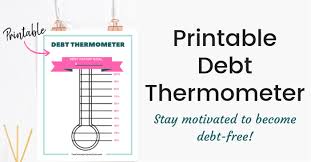 Free Debt Thermometer Printable Pdf The Common Cents Club