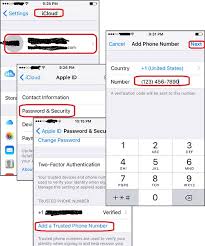 add more trusted phone number in apple id