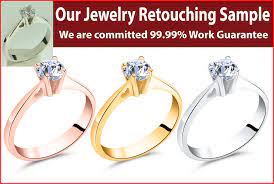 quality jewelry retouching in photo