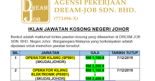 Buat makluman tuan/puan, saya merupakan seorang pemengang ijazah dalam bidang kesetiausahaan daripada universiti teknologi mara malaysia, uitm, skudai. Terkini Iklan Permohonan Online Jawatan Kosong Dream Job Sdn Bhd Di Negeri Johor