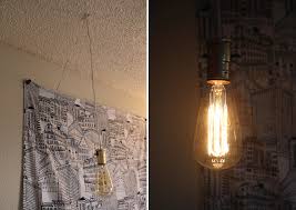 Simple Diy Exposed Hanging Light Bulb