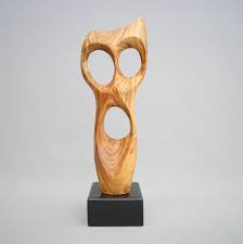 abstract wood sculpture 1970s 210630