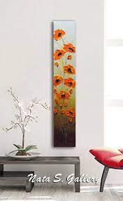 abstract poppy painting heavy textured