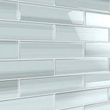 Bodesi Big Blue 3 In X 6 In Glass Tile For Kitchen Backsplash And Showers 10 Sq Ft Per Box Glossy