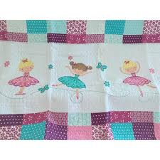 Cozy Line Home Fashions Pink Little Dancer Ballerina Tutu Princess Erfly Fl Dot Embroidery Patchwork 2 Piececottontwin Quilt Bedding Set Pink