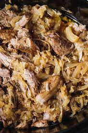 slow cooker pork and sauer