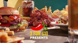 Chili S 3 For 10 Menu Commercial gambar png