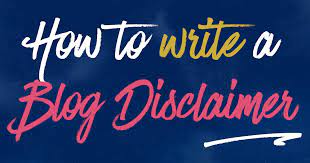 If your blog deals with educative content, mention, this information shall be use for guidance purpose only and any onward actions shall be dealt in consulting respective field experts guidance. How To Write A Blog Disclaimer Blog Help Blog Writing Business Blog