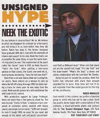 HipHop-TheGoldenEra: Unsigned Hype : Neek The Exotic - The Source April 1998