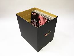12 lp record storage box with lid