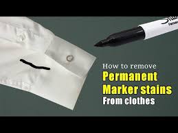 how to remove permanent marker stains