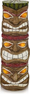 Vp Home Triple Tiki Totem Solar Light