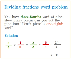 These worksheets help students identify the operations that should take place between fraction in a word problem. Dividing Fractions Word Problems