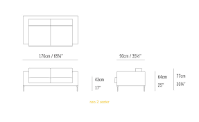 Neo 2 Seat Sofa By Niels Bendtsen For