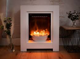 White Electric Fireplace Heater