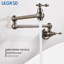Need the best bathroom faucets for your home? Wall Mount 2 Handles 360 Rotate Kitchen Sink Spout Faucet Bathroom Mixer Tap Kitchen Faucets Home Garden
