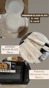 Microwave Oven Dessert Wood Plate