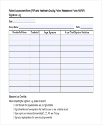 Free 9 Patient Assessment Form In Sample Example Format
