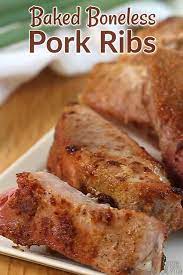 cook boneless pork ribs in the oven