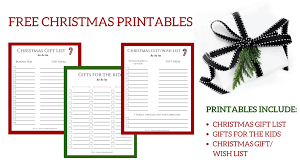 Free Christmas Printables For Organized Gift Giving The Sunny