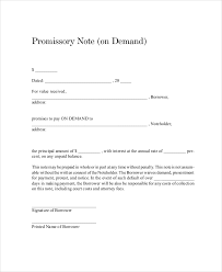 Promissory Note Template 15 Free Word Pdf Document Downloads