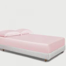 light pink silk fitted sheet