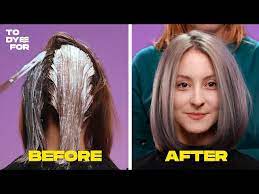 how to dye your hair grey silver