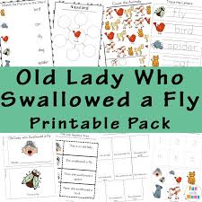 In the books we reviwed, the writing was minimal and there fonts were bold. Old Lady Who Swallowed A Fly Activities Fun With Mama