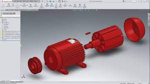 solidworks 2018 electric motor
