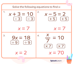 Solving One Step Equations Definition