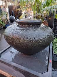 Urn Water Feature With Scroll Pattern