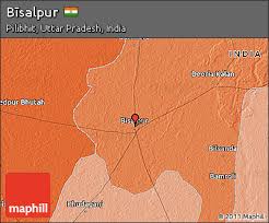 free political 3d map of bīsalpur