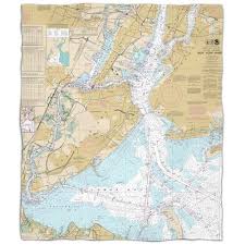 Island Girl Ny New York Harbor Ny Nautical Chart Fleece