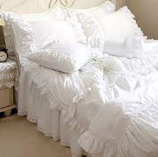 Ruffle Bedding White Ruffle Comforter