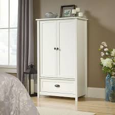 With the right configuration, you'll be able to see everything you own in a beautiful display. Sauder County Line Armoire Soft White Staples Ca