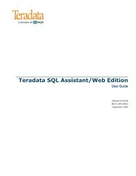 teradata sql istant web edition user